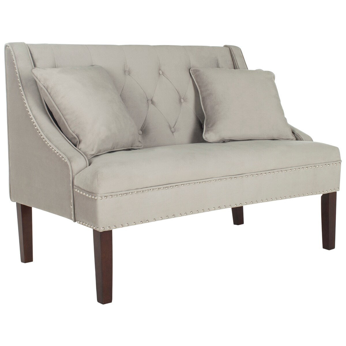 SAFAVIEH Nevjanka Modern Loveseat Settee - 49" x 28" x 36" - 49Wx28Dx36H