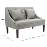 SAFAVIEH Nevjanka Modern Loveseat Settee - 49" x 28" x 36" - 49Wx28Dx36H