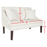 SAFAVIEH Nevjanka Modern Loveseat Settee - 49" x 28" x 36" - 49Wx28Dx36H