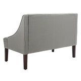 SAFAVIEH Nevjanka Modern Loveseat Settee - 49" x 28" x 36" - 49Wx28Dx36H