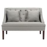 SAFAVIEH Nevjanka Modern Loveseat Settee - 49" x 28" x 36" - 49Wx28Dx36H