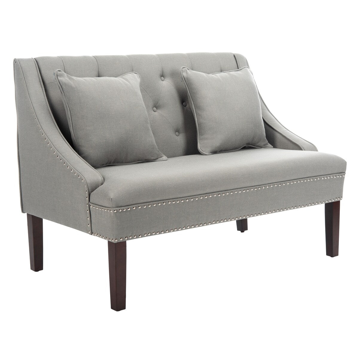 SAFAVIEH Nevjanka Modern Loveseat Settee - 49" x 28" x 36" - 49Wx28Dx36H