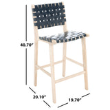 SAFAVIEH Nileema 27-inch Woven Counter Stool - 19.7" x 20.1" x 40.7" - 20Wx20Dx41H