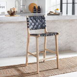 SAFAVIEH Nileema 27-inch Woven Counter Stool - 19.7" x 20.1" x 40.7" - 20Wx20Dx41H