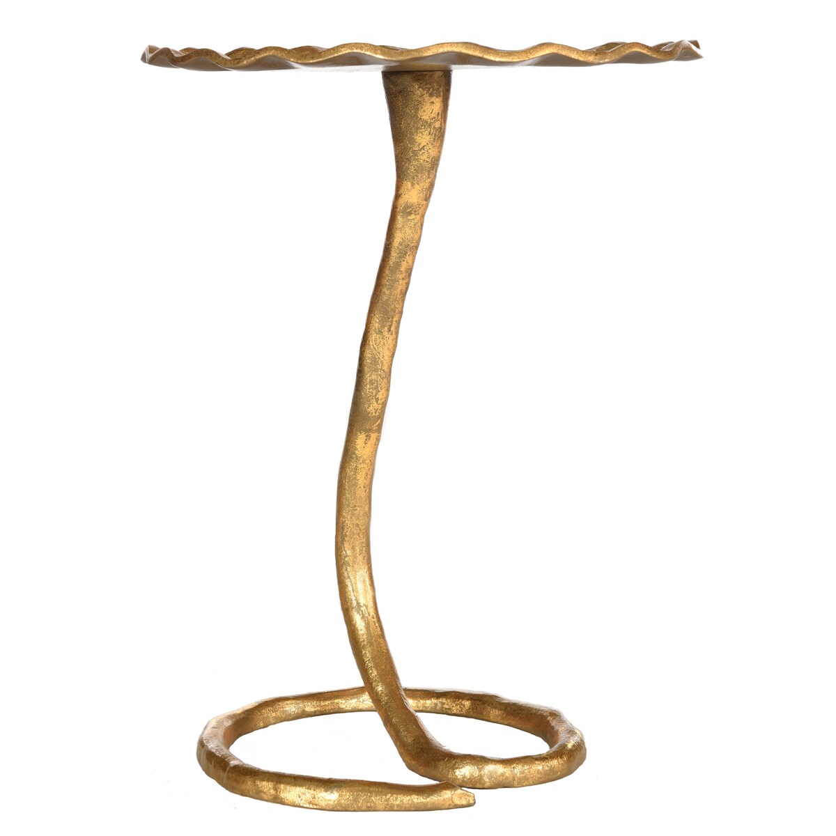 SAFAVIEH Nira Gold Side Table - 15.5" x 15.5" x 21" - 16Wx16Dx21H