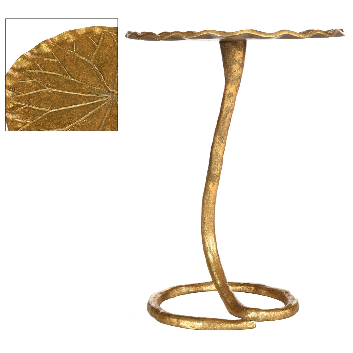 SAFAVIEH Nira Gold Side Table - 15.5" x 15.5" x 21" - 16Wx16Dx21H