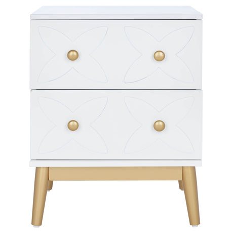 SAFAVIEH Nohely 2-Drawer Patterned Nightstand