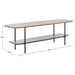 SAFAVIEH Norika Coffee Table with Lower Shelf - 47.3 In. W x 15.8 In. D x 15.8 In. H - 47Wx16Dx16H