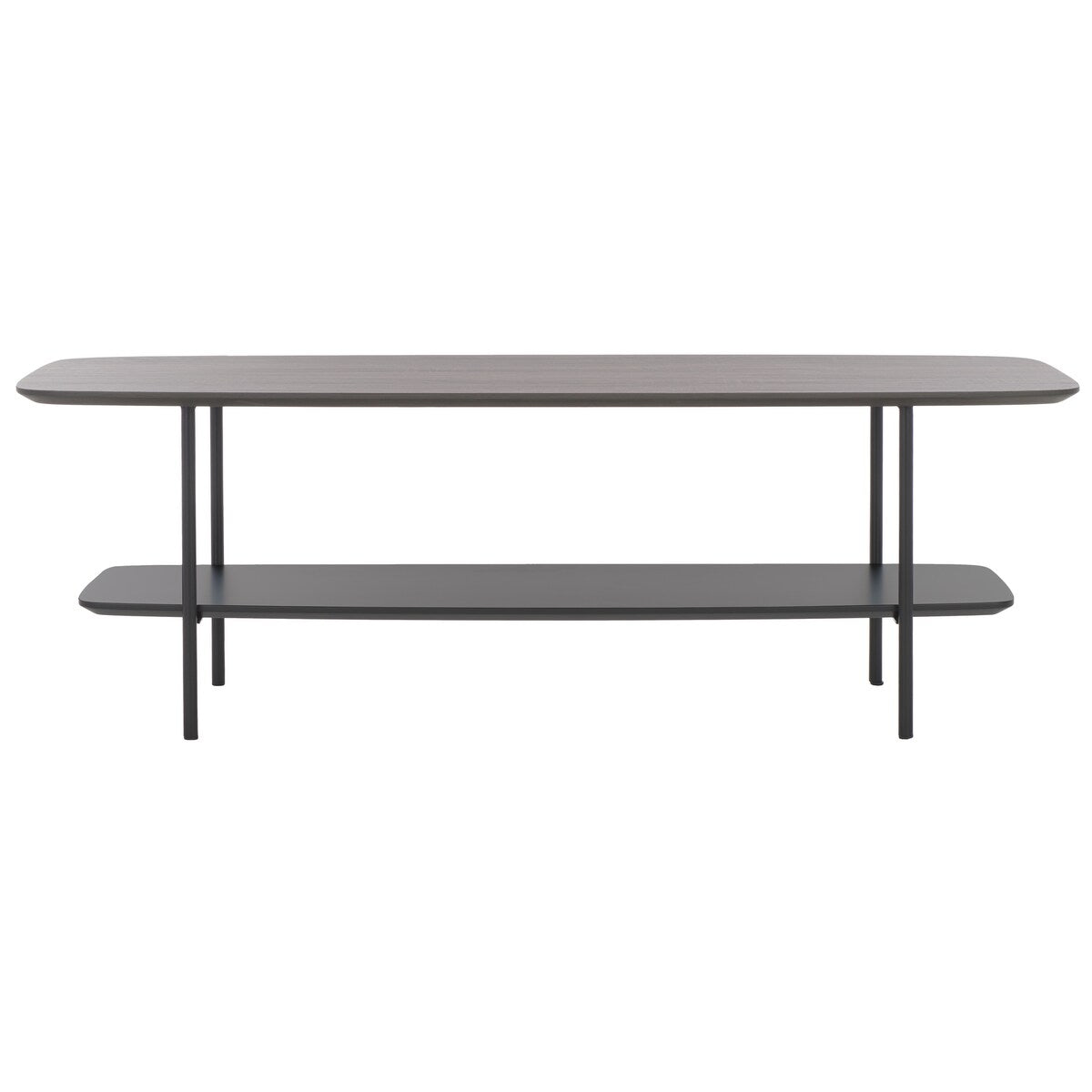 SAFAVIEH Norika Coffee Table with Lower Shelf - 47.3 In. W x 15.8 In. D x 15.8 In. H - 47Wx16Dx16H