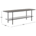 SAFAVIEH Norika Coffee Table with Lower Shelf - 47.3 In. W x 15.8 In. D x 15.8 In. H - 47Wx16Dx16H