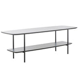 SAFAVIEH Norika Coffee Table with Lower Shelf - 47.3 In. W x 15.8 In. D x 15.8 In. H - 47Wx16Dx16H