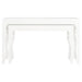 SAFAVIEH Norita White Lacquer Nesting Table - 51" x 13.3" x 31.5" - 51Wx13Dx32H