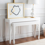 SAFAVIEH Norita White Lacquer Nesting Table - 51" x 13.3" x 31.5" - 51Wx13Dx32H