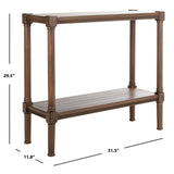 SAFAVIEH Novella Bottom Shelf Console Table - 31.5" W x 11.8" L x 29.5" H - 32Wx12Dx30H