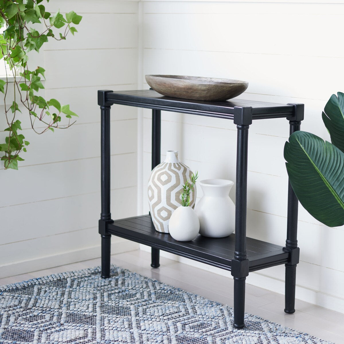 SAFAVIEH Novella Bottom Shelf Console Table - 31.5" W x 11.8" L x 29.5" H - 32Wx12Dx30H