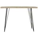 SAFAVIEH Nubar Mid-Century Wood Console - 47.3" x 15.8" x 32.3" - 47Wx16Dx32H