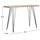 SAFAVIEH Nubar Mid-Century Wood Console - 47.3" x 15.8" x 32.3" - 47Wx16Dx32H