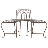 SAFAVIEH Nya Victorian Wrought Iron 50-inch Outdoor Tree Bench - 50 In. W x 24 In. D x 31 In. H - 50Wx24Dx31H