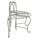 SAFAVIEH Nya Victorian Wrought Iron 50-inch Outdoor Tree Bench - 50 In. W x 24 In. D x 31 In. H - 50Wx24Dx31H