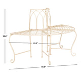 SAFAVIEH Nya Victorian Wrought Iron 50-inch Outdoor Tree Bench - 50 In. W x 24 In. D x 31 In. H - 50Wx24Dx31H