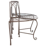 SAFAVIEH Nya Victorian Wrought Iron 50-inch Outdoor Tree Bench - 50 In. W x 24 In. D x 31 In. H - 50Wx24Dx31H