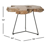 SAFAVIEH Olene Natural Coffee Table - 36" x 36" x 18" - 36Wx36Dx18H