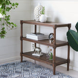 SAFAVIEH Olevia 3-Shelf Console Table - 33.8" W x 13.8" L x 29.5" H - 34Wx14Dx30H