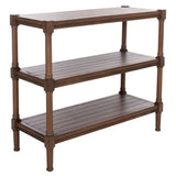 SAFAVIEH Olevia 3-Shelf Console Table - 33.8" W x 13.8" L x 29.5" H - 34Wx14Dx30H