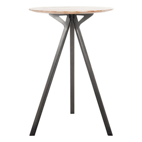 SAFAVIEH Oneta Tripod Pub Table - Grey Wash - 27.5" x 27.5" x 42" - 28Wx28Dx42H