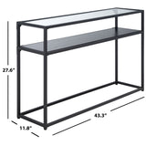 SAFAVIEH Orah 2-Shelf Living Room Foyer Console Table - 43.3" W x 11.8" L x 27.6" H - 43Wx12Dx28H