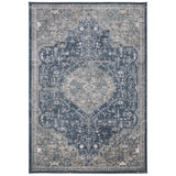 SAFAVIEH Oregon Traditional Oriental Navy/Ivory Rug