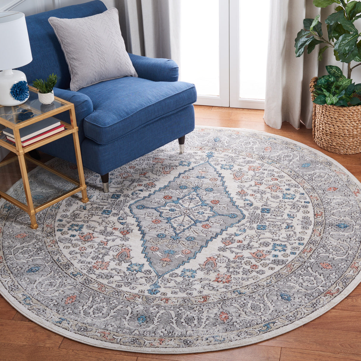 SAFAVIEH Oregon Imo Shabby Chic Medallion Rug