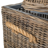 SAFAVIEH Orhideja Grey Natural Rattan Storage Trunk - 29.9" W x 18.1" L x 18.7" H - 30Wx18Dx19H