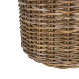 SAFAVIEH Osanna Rattan Round Laundry Baskets (Set of 2) - 16.9" x 16.9" x 25.5" - 17Wx17Dx26H