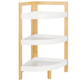 SAFAVIEH Ostilia 3-Tier Corner Storage Shelf - 11.8 In. W x 11.8 In. D x 23.6 In. H - 12Wx12Dx24H