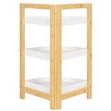 SAFAVIEH Ostilia 3-Tier Corner Storage Shelf - 11.8 In. W x 11.8 In. D x 23.6 In. H - 12Wx12Dx24H