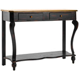 SAFAVIEH Otelia Dark Brown Wood Console Table. - 43Wx15Dx32H