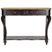 SAFAVIEH Otelia Dark Brown Wood Console Table. - 43Wx15Dx32H