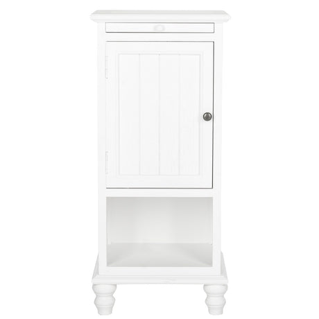 SAFAVIEH Ottilie White End Table - 16.1" x 14.2" x 36" - 16Wx14Dx36H