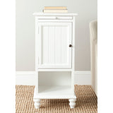 SAFAVIEH Ottilie White End Table - 16.1" x 14.2" x 36" - 16Wx14Dx36H