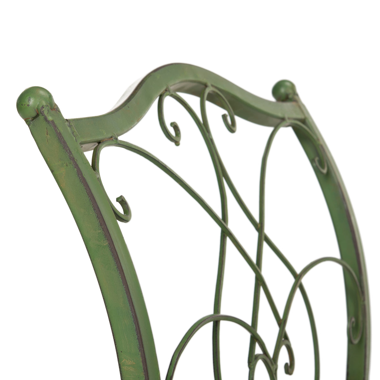 SAFAVIEH Outdoor Abagail Green Wrought Iron Garden Bench - 51" x 17" x 25.3" - 51Wx16Dx27H