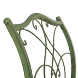 SAFAVIEH Outdoor Abagail Green Wrought Iron Garden Bench - 51" x 17" x 25.3" - 51Wx16Dx27H