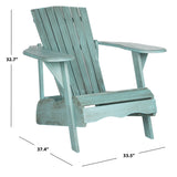 SAFAVIEH Outdoor Aire Adirondack Acacia Wood Chair - 34W x 33D x 37H