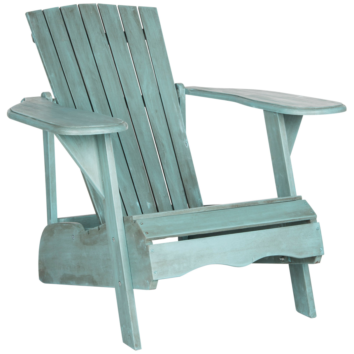 SAFAVIEH Outdoor Aire Adirondack Acacia Wood Chair - 34W x 33D x 37H