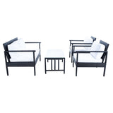 SAFAVIEH Outdoor Alie 4-Piece Wicker Living Set - 51W x 30D x 30H