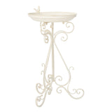 SAFAVIEH Outdoor Amya Victorian Scroll Iron Bird Bath - 16.5" W x 14.6" L x 29.1" H - 17Wx15Dx29H