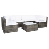 SAFAVIEH Outdoor Angeles Patio Sectional Set - 23W x 26D x 26H