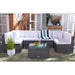 SAFAVIEH Outdoor Angeles Patio Sectional Set - 23W x 26D x 26H