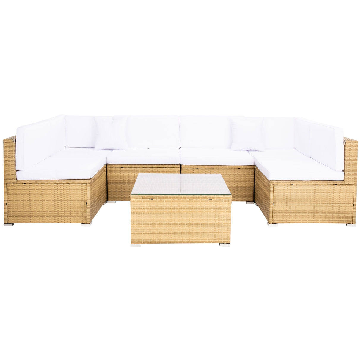 SAFAVIEH Outdoor Angeles Patio Sectional Set - 23W x 26D x 26H