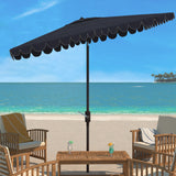 SAFAVIEH Outdoor Arleth 6.5 x 10 Ft Rectangle Crank Umbrella